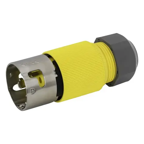 Hubbell Marine Locking Plug, 3P4W, 50A 125/250V, PVC Hubbell Marine Locking Plug, 3P4W, 50A 125/250V, PVC