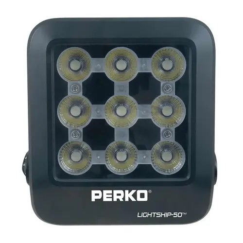 Lightship 50, 7500 Lumen LED Spotlight, Black Lightship 50, 7500 Lumen LED Spotlight, Black
