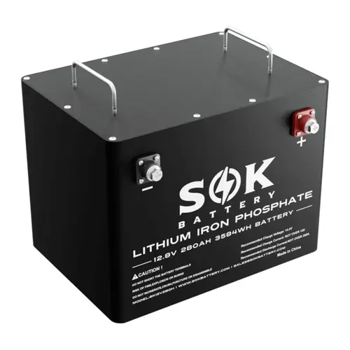 SOK 12V 280AH LiFePo4 Heated Battery Metal Case with Bluetooth SOK 12V 280AH LiFePo4 Heated Battery Metal Case with Bluetooth