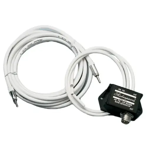 AM / FM / VHF Band separator, can be used with all Shakespeare VHF antennas AM / FM / VHF Band separator, can be used with all Shakespeare VHF antennas