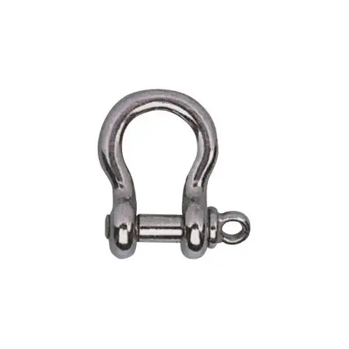 Stainless-Steel Screw Pin Anchor Shackle, 1/4 inch, 1000lb. SWL Stainless-Steel Screw Pin Anchor Shackle, 1/4 inch, 1000lb. SWL