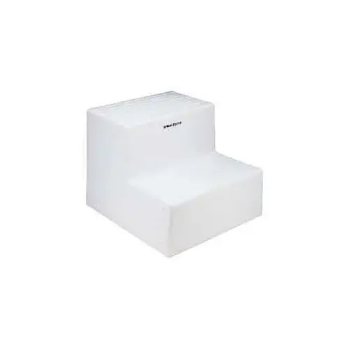 Two-Step Polyethylene Dock Step White Two-Step Polyethylene Dock Step White