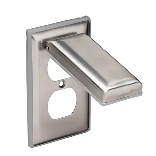 Weatherproof Stainless-Steel Duplex Outlet Cover Weatherproof Stainless-Steel Duplex Outlet Cover