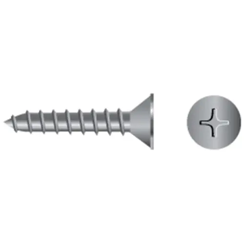 #10 X 1 1/2" BP Stainless Steel Phillips Flat-Head Tapping Screws, 100-Pack #10 X 1 1/2" BP Stainless Steel Phillips Flat-Head Tapping Screws, 100-Pack