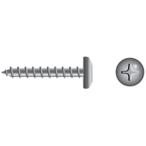#10 X 1/2" BP Stainless Steel Phillips Pan-Head Tapping Screws, 100-Pack #10 X 1/2" BP Stainless Steel Phillips Pan-Head Tapping Screws, 100-Pack