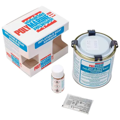 2-Part PVC Inflatable Boat Adhesive, 250mL & Bottle of Hardener 2-Part PVC Inflatable Boat Adhesive, 250mL & Bottle of Hardener