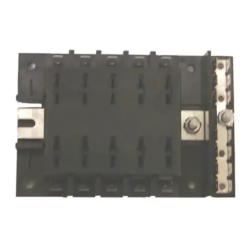 ATO/ATC Style Fuse Block, 10 Gang with Ground ATO/ATC Style Fuse Block, 10 Gang with Ground