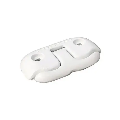 6" Powder-Coated Aluminum Flip-Up Dock Cleat White 6" Powder-Coated Aluminum Flip-Up Dock Cleat White