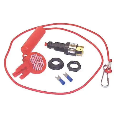 Emergency Cut-Off Switch With Straight Lanyard Emergency Cut-Off Switch With Straight Lanyard