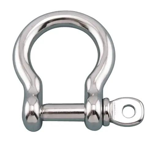 Stainless Steel Bow Shackle with Screw Pin, 3/4", 4000lb. WLL Stainless Steel Bow Shackle with Screw Pin, 3/4", 4000lb. WLL
