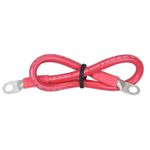 4 AWG Economy Battery Cable, 18" Length, Red 4 AWG Economy Battery Cable, 18" Length, Red