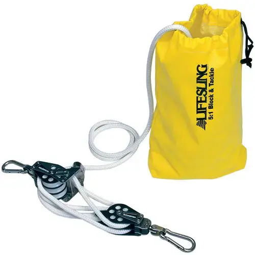 5-to-1 Lifesling Hoisting Tackle for Powerboats White 5-to-1 Lifesling Hoisting Tackle for Powerboats White