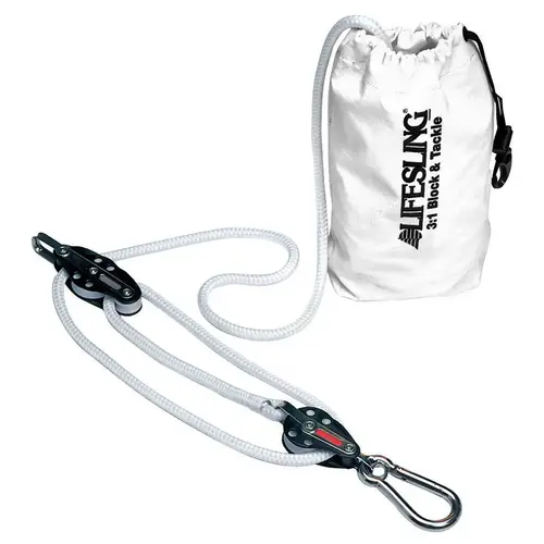 3-to-1 Lifesling Hoisting Tackle for Sailboats White 3-to-1 Lifesling Hoisting Tackle for Sailboats White