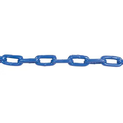 PVC-Coated Chain, Blue, 1/4" x 4 ft PVC-Coated Chain, Blue, 1/4" x 4 ft