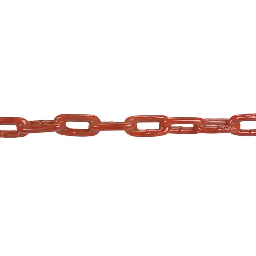 PVC-Coated Chain, Red, 5/16" x 5 ft PVC-Coated Chain, Red, 5/16" x 5 ft