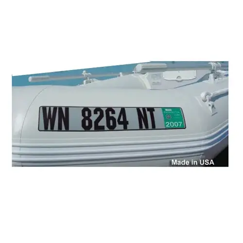Inflatable Boat Custom Number Plate Set Inflatable Boat Custom Number Plate Set