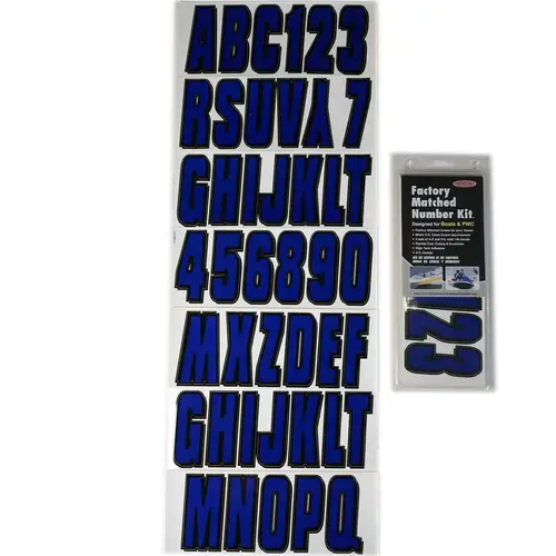 3" Block Letter Kit, Blue/Black 3" Block Letter Kit, Blue/Black