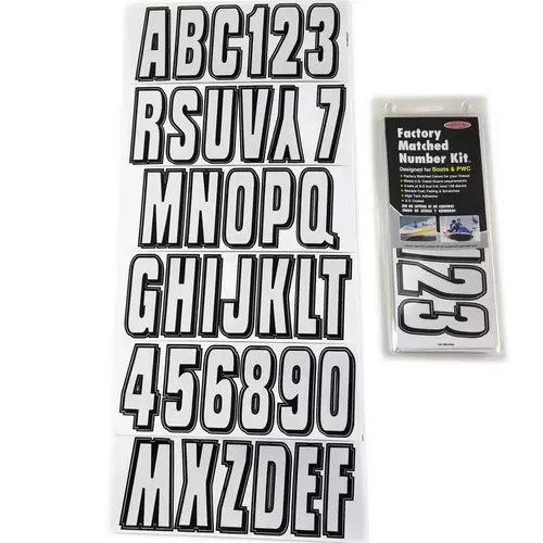 3" Block Letter Kit, Silver/Black 3" Block Letter Kit, Silver/Black