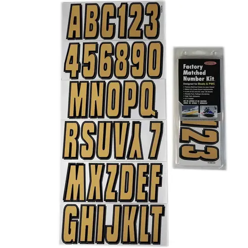 3" Block Letter Kit, Brown/Black 3" Block Letter Kit, Brown/Black