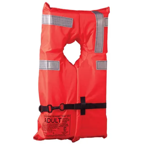 Type I Commercial Life Jacket, Adult Over 90lb. Orange Type I Commercial Life Jacket, Adult Over 90lb. Orange