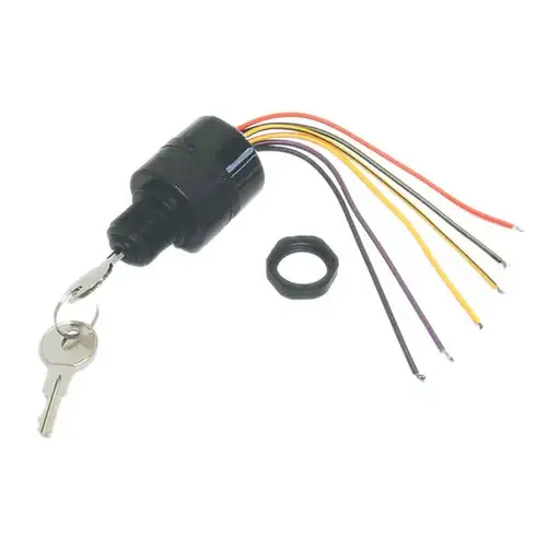 3-Position Magneto Ignition Switch, Push-to-Choke 3-Position Magneto Ignition Switch, Push-to-Choke