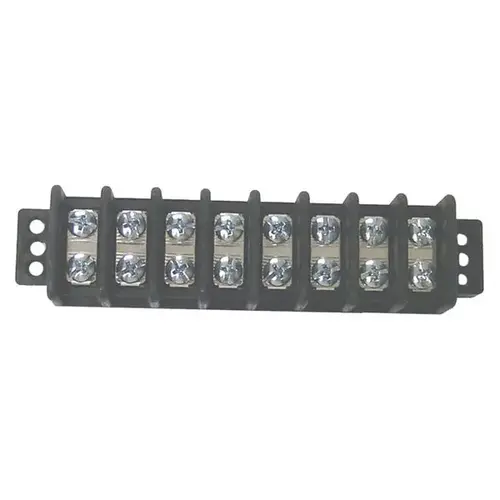 Junction Block 5.33"L x 1.312"W x .812"H Screw Terminals: 16 x 10-32 Gangs: 8 Junction Block 5.33"L x 1.312"W x .812"H Screw Terminals: 16 x 10-32 Gangs: 8