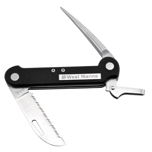 Performance Rigging Knife with Marlinespike and Serrated Blade Performance Rigging Knife with Marlinespike and Serrated Blade