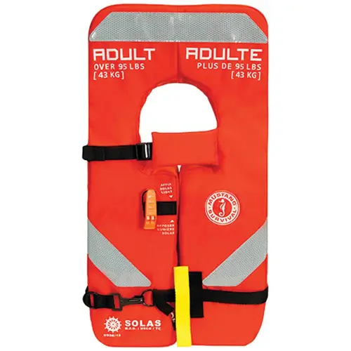 Type I 4-One SOLAS Life Jacket, Adult Orange Type I 4-One SOLAS Life Jacket, Adult Orange