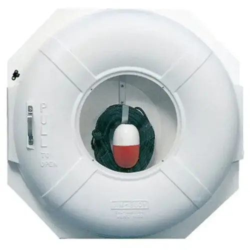 White Cabinet with White 20" Dia. Life Ring White Cabinet with White 20" Dia. Life Ring