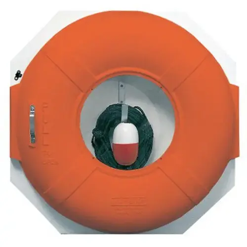 Orange Cabinet with Orange 24" Dia. Life Ring Orange Cabinet with Orange 24" Dia. Life Ring