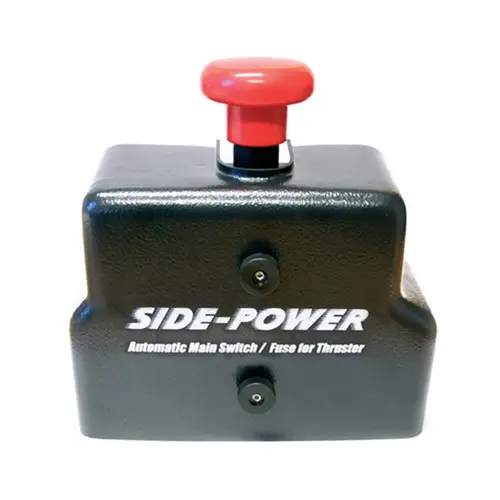 Side-Power Main Switch & Fuse Holder Compact (without Fuse) for Thruster 12 Volts Side-Power Main Switch & Fuse Holder Compact (without Fuse) for Thruster 12 Volts