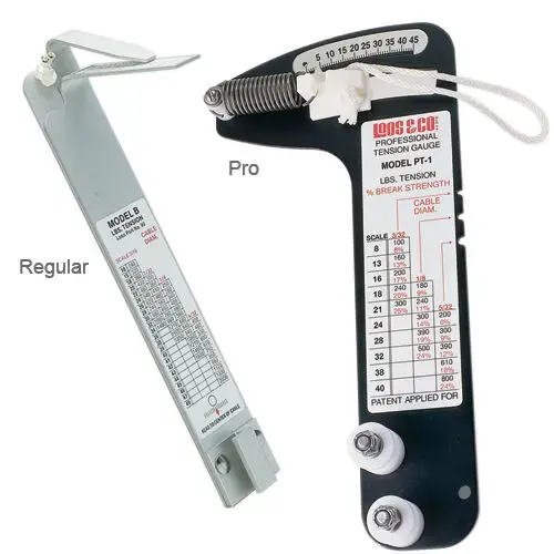 Pro Series Tension Gauge for 3/16"-1/4" Wire Pro Series Tension Gauge for 3/16"-1/4" Wire