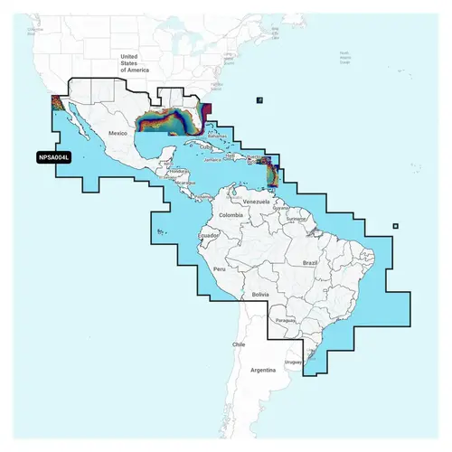 Navionics Platinum+ SA004L Mexico Carib to Brazil Electronic Chart Navionics Platinum+ SA004L Mexico Carib to Brazil Electronic Chart