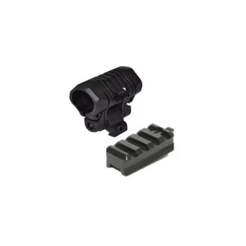 Helmet Accessory: Picatinny Flashlight Holder (with Picatinny Adapter) Helmet Accessory: Picatinny Flashlight Holder (with Picatinny Adapter)