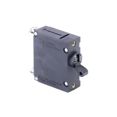 Circuit Breaker, Standard Black Toggle, Single Pole, 40A Circuit Breaker, Standard Black Toggle, Single Pole, 40A