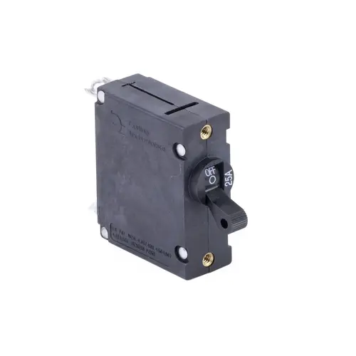 Circuit Breaker, Standard Black Toggle, Single Pole, 25A Circuit Breaker, Standard Black Toggle, Single Pole, 25A