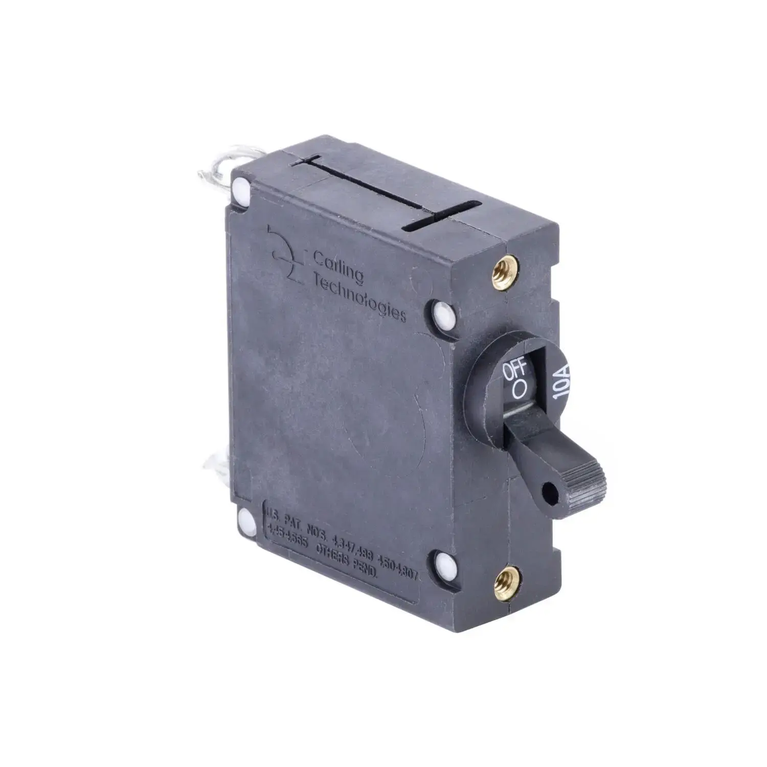 Sierra Circuit Breaker Standard Black Toggle Single Pole 10A CB50410