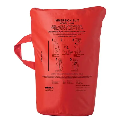 Immersion Suit Bag USCG, Red, Small Immersion Suit Bag USCG, Red, Small