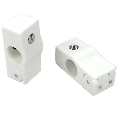 Plastic Rail Clamps White Plastic Rail Clamps White