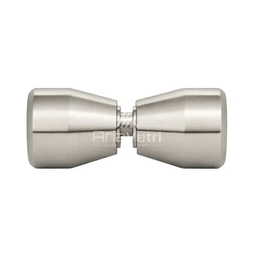 Back-to-Back Bow-Tie Style Knobs Brushed Nickel Back-to-Back Bow-Tie Style Knobs Brushed Nickel