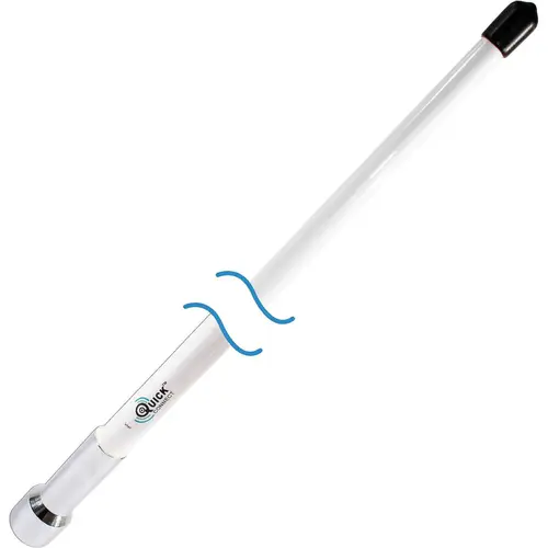 8T', 6dB QuickConnect VHF, w/ chrome ferrule (use QCM series mounts) 8T', 6dB QuickConnect VHF, w/ chrome ferrule (use QCM series mounts)