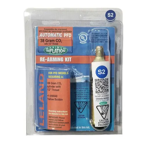 38 Gram Inflatable PFD Rearming Kit for V95000 Series, Automatic 38 Gram Inflatable PFD Rearming Kit for V95000 Series, Automatic