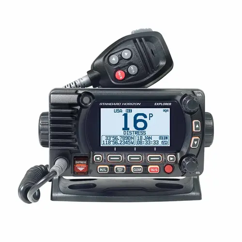 GX1850B Explorer 25W Fixed Mount VHF/NMEA2000/Second Station Capable Black GX1850B Explorer 25W Fixed Mount VHF/NMEA2000/Second Station Capable Black