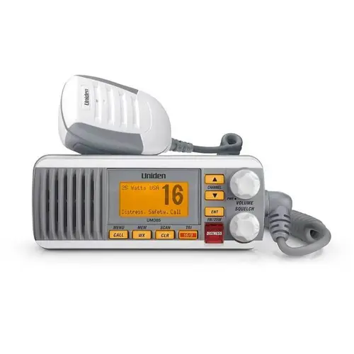 UM385 Fixed Mount VHF Radio White UM385 Fixed Mount VHF Radio White