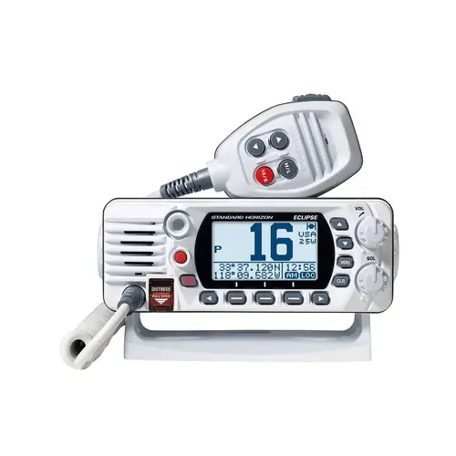 GX1410W Eclipse 25W Fixed Mount VHF White GX1410W Eclipse 25W Fixed Mount VHF White