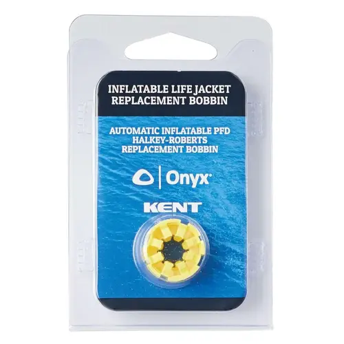Inflatable Life Jacket Replacement Bobbin, Yellow, Universal Inflatable Life Jacket Replacement Bobbin, Yellow, Universal