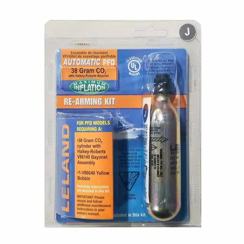 38 Gram Inflatable PFD Rearming Kit with Bayonet, Automatic 38 Gram Inflatable PFD Rearming Kit with Bayonet, Automatic