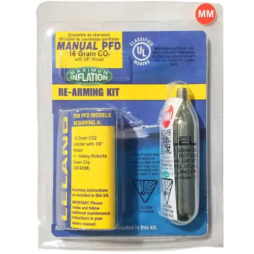 Leland 16 Gram Inflatable PFD Rearming Kit, Manual Leland 16 Gram Inflatable PFD Rearming Kit, Manual