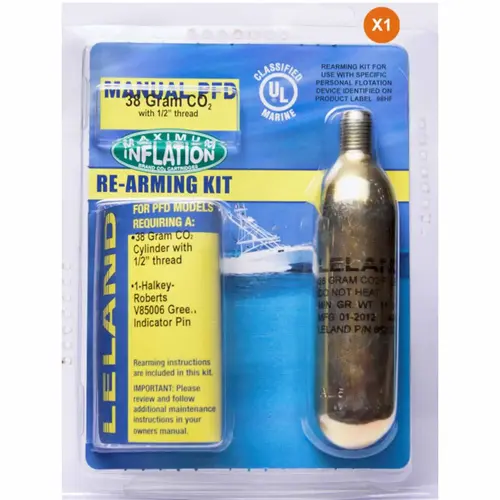 Leland 38 Gram Inflatable PFD Rearming Kit, Manual Leland 38 Gram Inflatable PFD Rearming Kit, Manual