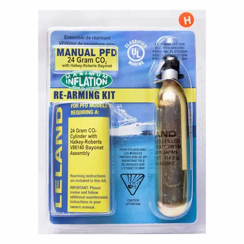 24 Gram Inflatable PFD Rearming Kit with Bayonet, Manual 24 Gram Inflatable PFD Rearming Kit with Bayonet, Manual